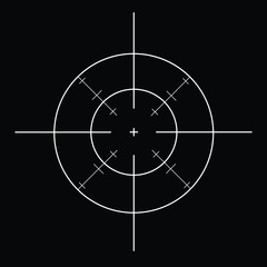 Crosshair vector icon