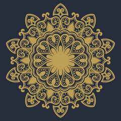 mandala flower illustration vector