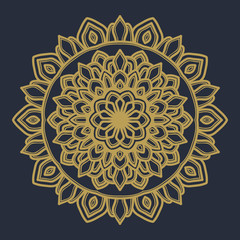 mandala flower illustration vector