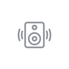 audio speaker icon, linear