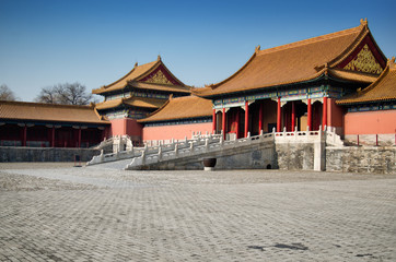 Naklejka premium Zakazane Miasto. Pekin. Stolica Chin.