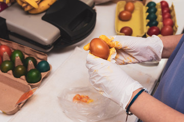 painting eggs, old Orthodox customs for Easter holidays