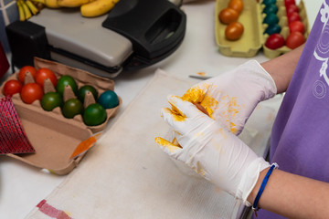 painting eggs, old Orthodox customs for Easter holidays