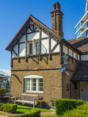 Wharfinger Cottage by the Tower of London which was once used as the home of the Controller of the Tower Wharf, known as the Wharfinger. 