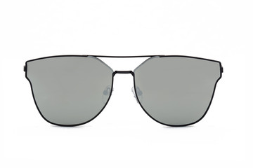 Gray Sunglasses, front view isolated on white background