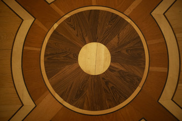 Wooden parquet with a beautiful pattern