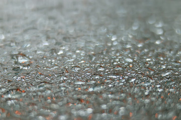 abstract drops glass background / texture fog rain, seasonal background, clear glass with water