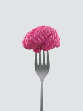 human brain on a fork