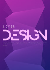 Minimalist gradient geometric cover design. Vector illustration