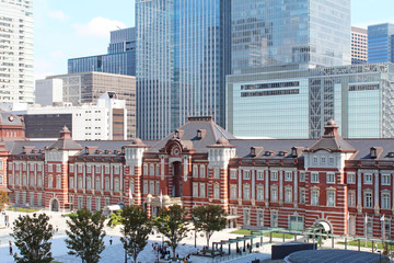 Obraz premium 東京駅の風景