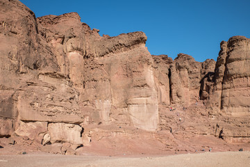 solomons pillars in timna national park