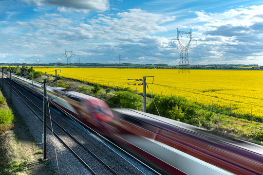 Ligne LGV au nord de la France