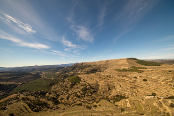 Beautiful landscape next to the village of Ares del maestre