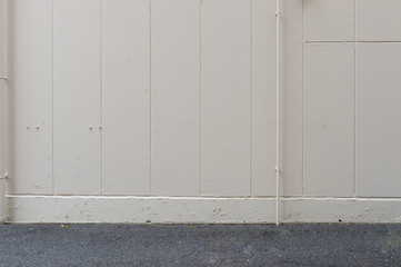 street wall background ,Industrial background, empty grunge urban street with warehouse brick wall