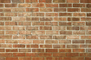 Old red brick wall background texture