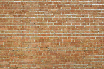 Old red brick wall background texture