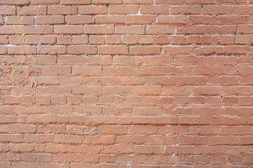 Old red brick wall background texture