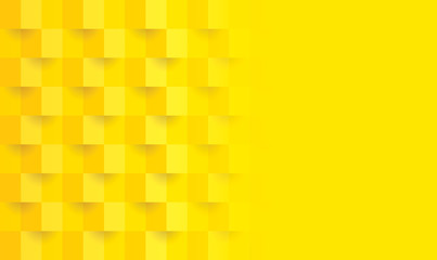 Yellow abstract background vector with blank space for text.