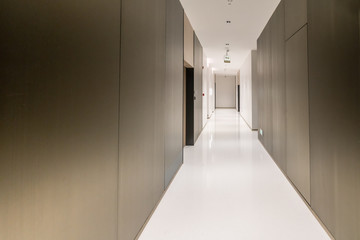 Entrance hall and empty floor tile, interior space