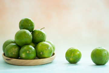 Thai lime fruit green lemon