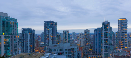 Vancouver BC Downtown Apartment Living Cityscape
