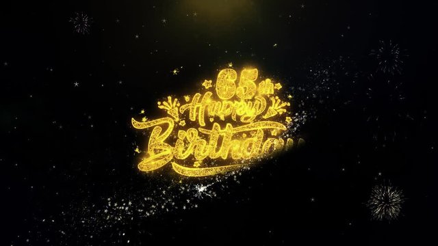 XXXXXXXX Written Gold Glitter Particles Spark Exploding Fireworks Display 4K . Greeting card, Celebration, Party Invitation, calendar, Gift, Events, Message, Holiday, Wishes Festival