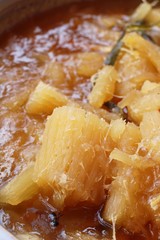 Sweet potato with coconut milk ,Thai dessert