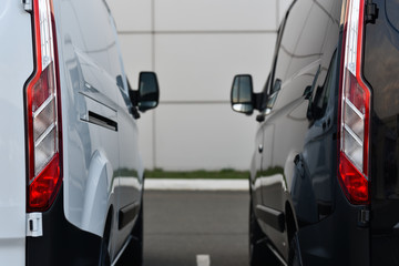 commercial vans of delivery company