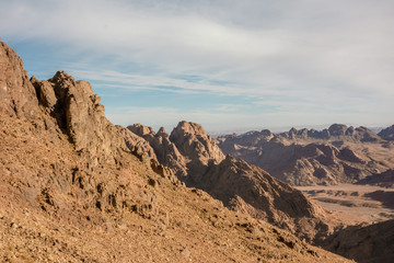 Fototapeta na wymiar Sinai desert and mountains 