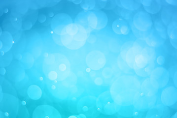 abstract blue background with soft blur bokeh light effect