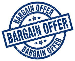 Fototapeta premium bargain offer blue round grunge stamp
