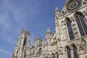 Fototapeta na wymiar York Minster on a sunny day York England