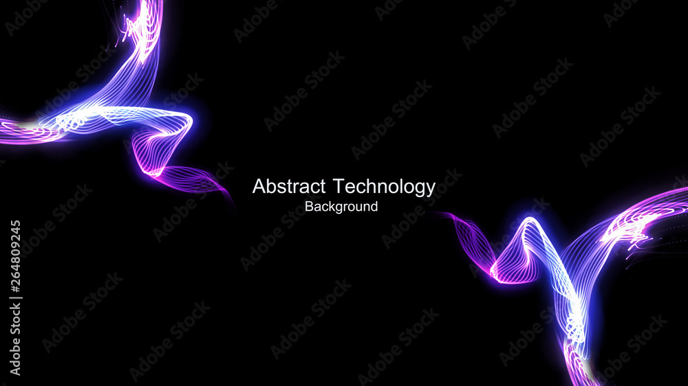 Canvas Prints abstract technology background with light effect