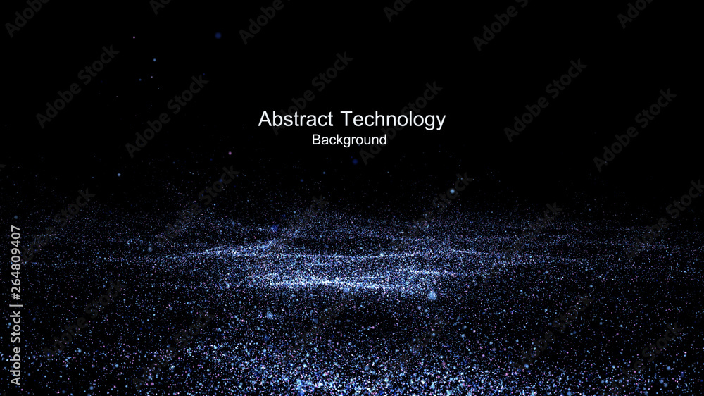 Sticker abstract technology background with light effect
