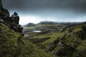 Fototapeta na wymiar Quiraing - the most beautiful landscape in Scotland