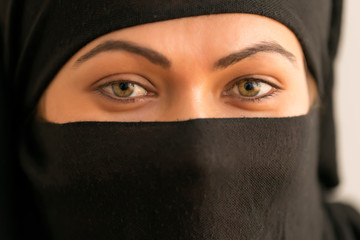 Naklejka premium portrait of Beautiful Woman Eyes
