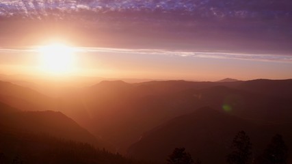 Obraz premium Sunset in Yosemite National Park