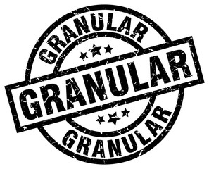 granular round grunge black stamp