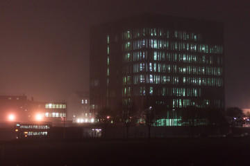 Aberdeen university nightscape