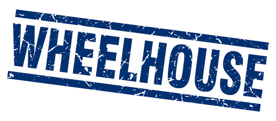 square grunge blue wheelhouse stamp © Aquir