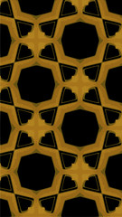 Ornate geometric pattern and abstract multicolored background