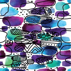 Seamless pattern with dots. Simple scandinavian pattern. Cute background.