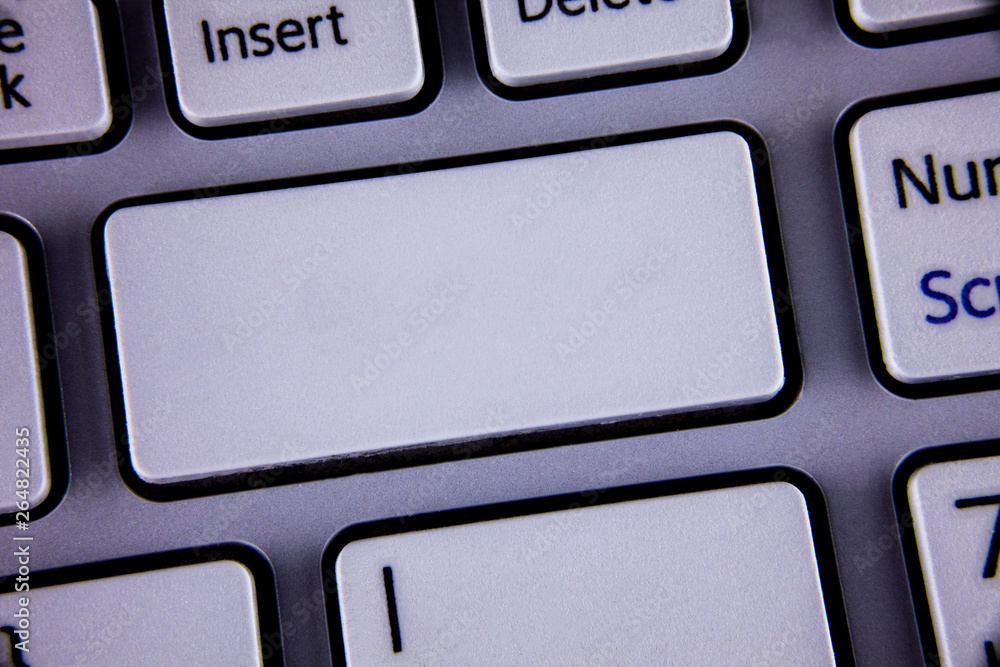 Aufkleber design business concept empty copy space modern abstract background. text two words backspace button