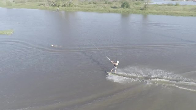 vista aerea en wake park