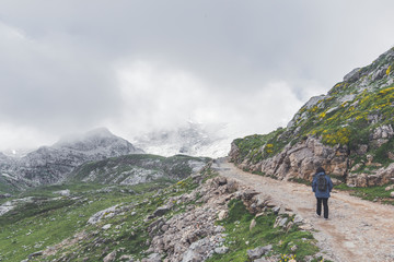 Fototapeta premium High mountain landscapes and their paths