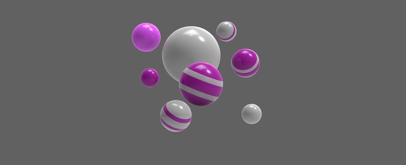 Render de esferas de colores