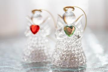 Two angels, messengers of peace and love