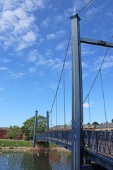 Pedestrian suspension bridge at Exeter Quay