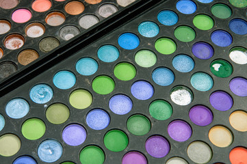 Make-up colorful eyeshadow palettes
