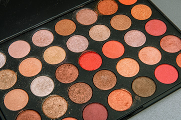 Make-up colorful eyeshadow palettes